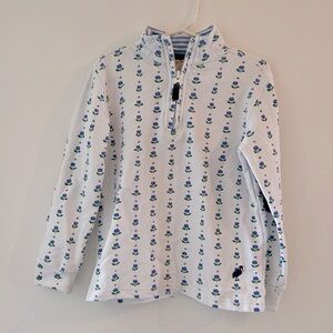 Beaufort Bonnet floral Canter Collar Half-zip Pullover